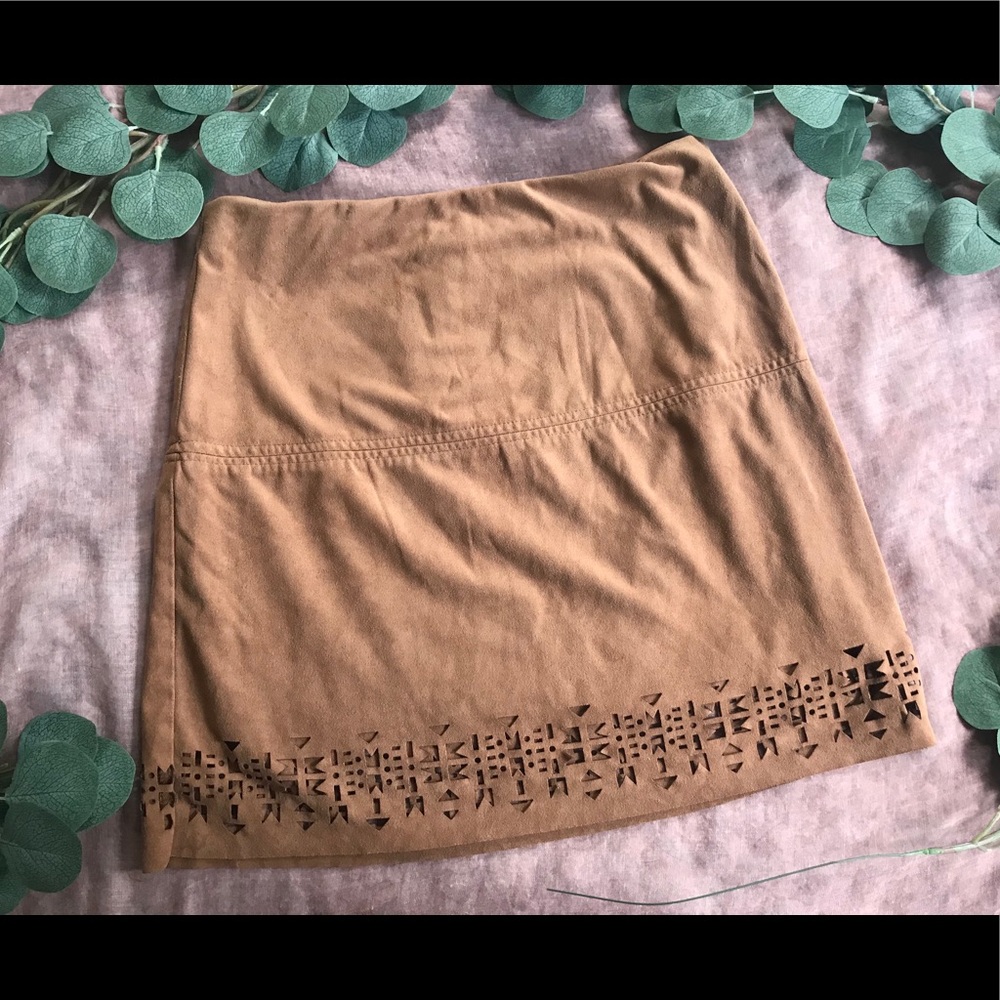 Suede Skirt